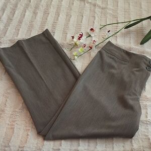 Tailor B. Moss Elegant Gray/Brown Straight Leg Pants